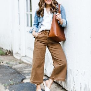 Everlane Wide Leg Crop Trouser 4